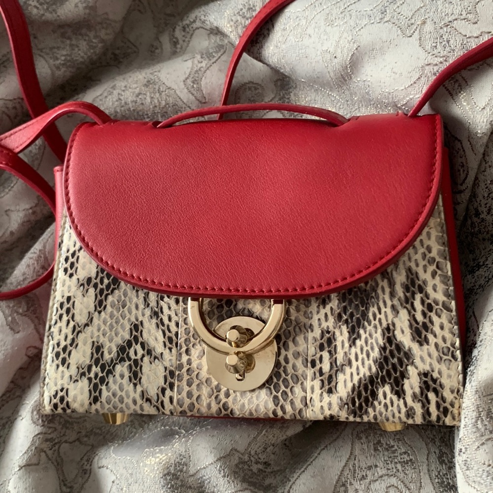 Salvatore Ferragamo Stella Mini Python Crossbody - image 3